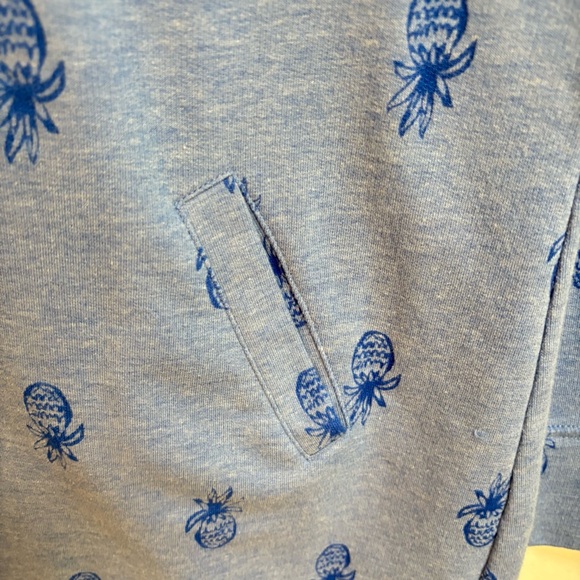 Lilly Pulitzer Skipper Popover Dress "Bennet Blue Pineapple Burnout" print - Picture 7 of 9